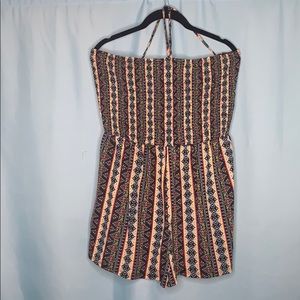 aztec patterned romper